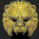 Squid Maske Halloween Cosplay Gold Tiger Kopf Game Vollmaske Kostüm Zubehör Gesichtsbedeckung Horror Requisiten Maskerade Party Supp