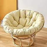Admir Wasserdicht Papasan Stuhlauflage,Verdicken Rattan Stuhl Stuhlkissen Stuhlauflage Für Balkon Terrasse Garten Indooder Oder Outdooder,Stuhl Nicht Iinklusive-Beige 40x40