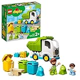 LEGO 10945 DUPLO Müllabfuhr und Wertstoffhof, Müllauto Spielzeug, Lernspielzeug, Kinderspielzeug ab 2 J