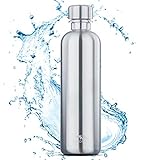MATE OF STEEL® Premium 0.75L Edelstahl Flasche Kompatibel mit Sodastream Crystal & Easy – Spülmaschinenfest | 750ml Trinkflasche aus Metall | E