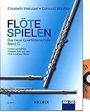 Flöte spielen Band C - neue Querflötenschule von Elisabeth Weinzierl und Edmund Wächter mit CD und bunter herzförmiger Notenk