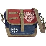 Domelo klein Trachtentasche Canvas Umhängetasche Damen Oktoberfest Tasche Dirndltasche Handtasche Crossbody Bag Schultertasche Canvastasche Wiesn Accessoires Frauen Taschen Geschenke 53111