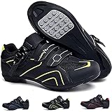 MIAOML Fahrradschuhe Herren Damen Schuhschnalle Atmungsaktiv Leuchtende rutschfest Kompatibel Mit Indoor-Radschuhen Von,B-42 EU