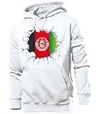 Fussball Fanhoodie Afghanistan afganen afghanische Fan Männer Herren Hoodie Pulli Kapuzen Pullover Fanartikel Trikot Look Geschenke flagge zubehör fahne fußball flag Fanartikel outfit Oberteil Artik