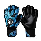 1 Paar Torhüter Handschuhe, Fußball Torwarthandschuhe, Torwart Latex Handschuhe Vollständiger Fingerschutz, Fußball Spielerhandschuhe, Sporthandschuhe Rutschfeste, Verschleißfeste, Extra Starkem Grip