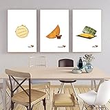 THTHTH Venezuela Essen Illustration Poster und Drucke Küche Leinwand Malerei Ästhetische Wandkunst Für Wohnzimmer Wohnkultur Bilder 50x70cm x3 Kein R