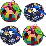 LESIXW Kinder Tuch Ball Sandbags Meteor Ball Tuch Spieler fangen den Ball 4 Packungen,Check