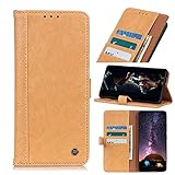 Ledertasche für Sony Xperia 1 III Handyhülle Hülle Case PU Leder Tasche Malen Muster Flipcase Cover Silikon Schutzhülle Handytasche Skin Ständer Klapphülle Schale Bumper Magnet Beig