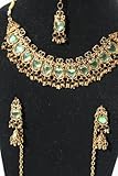 Trendofindia Schmuckset Bollywood Sari Collier+Ohrringe+Tika SH354