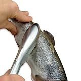 MASCHOTA® Fischschuppenschaber Fischschuppen Entferner aus rostfreiem Edelstahl, Fischentschupper fischschupper Schaber Schuppenentferner Entschupper Schupper Fish Scaler Scraper für Fisch in Silb