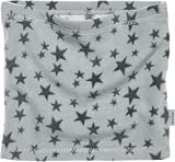 Playshoes Unisex Kinder Fleece-Schlauchschal Sterne 422024, 33 - Grau, Einheitsgröß