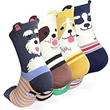 Ksocks Niedliche Tiere, Cartoon-Figur, lustige Geschenkidee, Wichteln, berühmte japanische Animation Gr. One size, Dog Ring