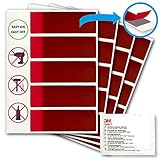 3M doppelseitiges Klebeband/GT 6012 / extra stark für Ihr Auto, Haushalt, Werkstatt, Büro und dergleichen.Befestigung ohne Bohren. 20 Stück 6 x 2,5 cm, inkl. Reinigung