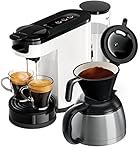 Philips Senseo HD6592/00 Switch 2-in-1 Kaffeemaschine, weiß