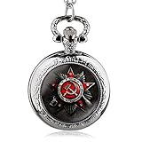 HWCOO Taschenuhren Russische Flagge Symbol Quarz Taschenuhr Uhren (Farbe : 2)
