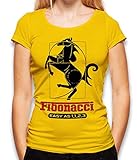 Fibonacci Ferrari Damen T-Shirt gelb S