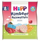 Hipp Bio Knabberprodukte Himbeer Reiswaffeln, 7er Pack (7 x 30 g)