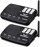 HOSMART Funk-Türsprechanlage für Zuhause oder Büro, mit Sicherheitssystem Funk und langer Reichweite, 1/2 Meile, 7 Kanäle（ 2 Sections ）