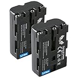 2X SK Akku Ersatz für Sony NP-FM500H | 2040mAh | NP-FM500 Sony Alpha 57 77 99 II A57 A58 A65 A68 A77 A77V A99 II DSLR A450 A580 A700 A850 A900