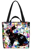 VOID Osterhase Kunst Farben Tasche 33x33x14cm,15l Einkaufs-Beutel Shopper Einkaufs-Tasche Bag