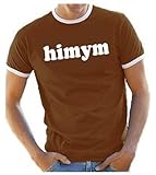 Coole-Fun-T-Shirts Herren HIMYM ! T-Shirt Ringer How I MET Your Mother V2 braun, XXL