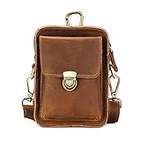 Kleine Umhängetasche aus Leder, Gürteltasche, Crossbody-Tasche für Handy und G