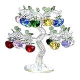 Baoblaze Kristall Apfelbaum Ornamente Dekor für Zuhause Schlafzimmer Büro Bar Schreibtisch Party Hochzeit Geburtstag Neujahr Weihnachten Souvenirs Geschenk