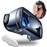 VR Brille Handy Virtual Reality mit Fernbedienung, 3D VR-Brille Erleben Sie Spiele und 360 Grad Filme in 3D mit weicher & komfortabler VR Brille Glasses für Phone Android 5~7