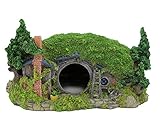 BobbyPet Aquarium-Dekoration, Hobbit-Haus, Steingarten, Landschaftsbau, 28,3 x 20,3 x 16,5