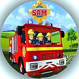 Fondant Tortenaufleger Tortenbild Geburtstag Feuerwehrmann Sam AMA 15