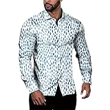 Shirt Herren Revers Strickjacke Frühling Herbst Dünnschliff Herren Freizeithemden Slim Fit Streetstyle Täglich Casual Arbeit Urlaub All-Match Herren Langarm Shirt TD-06 XXL