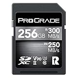 SD UHS-II 256 GB Karte V90 - Bis zu 250MB/s Schreibgeschwindigkeit und 300MB/s Lesegeschwindigkeit | Für professionelle Filmemacher, Fotografen und Kuratoren von Inhalten - von Prograde Dig