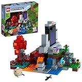 LEGO 21172 Minecraft Das zerstörte Portal Minecraft Spielzeug Set ab 8 Jahre mit Figuren aus dem Videosp