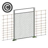 VOSS.farming Tür für Netze, Weidezaun Netz Tür, für Netze über 95cm Höhe, 86cm Öffnungsb