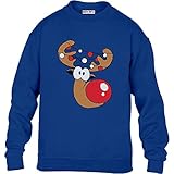 Green Turtle T-Shirts Kinder Geschenke Rudolph Girlande Weihnachts Pullover Sweatshirt L 134/146 B