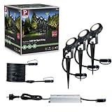 Paulmann Plug & Shine Outdoor Beleuchtung Basisset - 3er-Set LED Außenbeleuchtung mit Erdspieß für den Garten - dimmbar und wetterfest - Energieklasse A++ - 93696