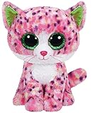 Carletto Ty 36189 Sophie Cat Ty 36189-Sophie-Katze, mit Glitzeraugen, Beanie Boo's, 15 cm, Pink, R