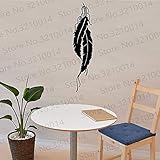 Cartoon Fashion INDIAN FEATHER Vinyl Decals Wandaufkleber Wohnkultur Tapeten Kunst Design PW 164X42CM