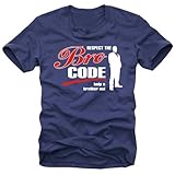 Coole-Fun-T-Shirts The BRO Code - How i met Your Mother - T-Shirt Navy GR.XXXL