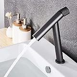 LAIWOO Waschtischarmatur Bad Küche Kaltes Warmes Wasser Einstellbarer, Kamera Mischbatterie Messing Matt, Badinstallationen Waschtischarmatur für Waschbecken Badezimmer 235