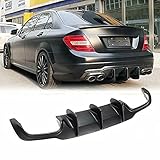 ERBV Auto Heckdiffusor Fit Für W204 Facelift C Klasse C300 C63 Amg 2012-2015 Frp Heckstoßstange Sp