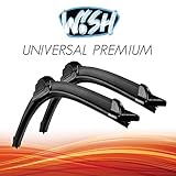 Wish® Universal Premium Satz Front Scheibenwischer Länge: 26' 650mm / 16' 400mm Wischblätter Vorne Flachbalkenwischer UP26.16.B2 (Front Satz)