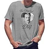 The Original DILF Charlie Swan Inspired Twilight Saga Merch Herren Grau T-Shirt Size 3XL