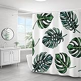 HSDFKD Duschvorhang Textil Anti-Schimmel Wasserdicht Duschvorhänge Digitaldruck Duschvorhang-A1_100*200C