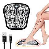 FISHOAKY EMS Fußmassagegerät, EMS Foot Massager 6 Modi, 9 Intensitätsstufen Intelligente Elektrisch Fußmassagegeräte Für Den Kreislauf Und die Entspannung