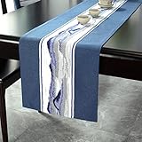 LIUJIU Platzsets PVC Abwaschbar, Tischsets Abgrifffeste Tischset Hitzebeständig, Platz-Matten Tischläufer, Platzset für Küche, Restaurant, Hotel,33x380