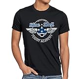 style3 Blue Shell - Flight Academy Herren T-Shirt, Größe:XL;Farbe:Schw