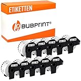 Bubprint Kompatibel Etiketten als Ersatz für Brother DK-22223 DK 22223 für P-Touch QL 500 550 570 700 710W 720NW 800 810W 820NWB 1050 1060N 50mm x 30,48m Set 10er-Pack