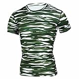 ZYHOOD Herren Sportswear Dry Fit Sport Tee Shirt T-Shirt Kurzarm Tennis Golf Bowling Tops Herren Laufshirt Kurzarm Running T-Shirt Männer Fitness Jogging Schnelltrocknend T