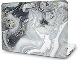 Grauer Marmor Hülle Kompatibel mit MacBook Pro 15 Zoll/15,5 Zoll(Ältere Version 2015 2014 2013 2012 Release A1398),LYMGG Ultra Dünn Plastic Hartschale Hülle,Grauer 1